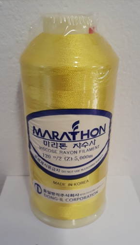 vyšívací niť Marathon - 1005 - žlutá