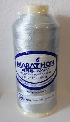 vyšívací niť Marathon - 1163 - šedá