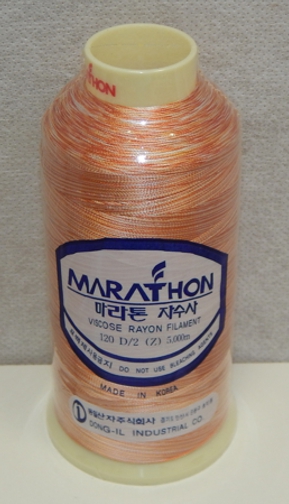 vyšívací niť Marathon - 5502 - duhová oranžová