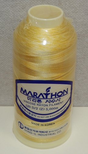 vyšívací niť Marathon - 5503 - duhová žlutá
