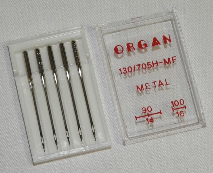vyšívací jehly Organ 130/705H-MF METAL 90/14 (5ks)