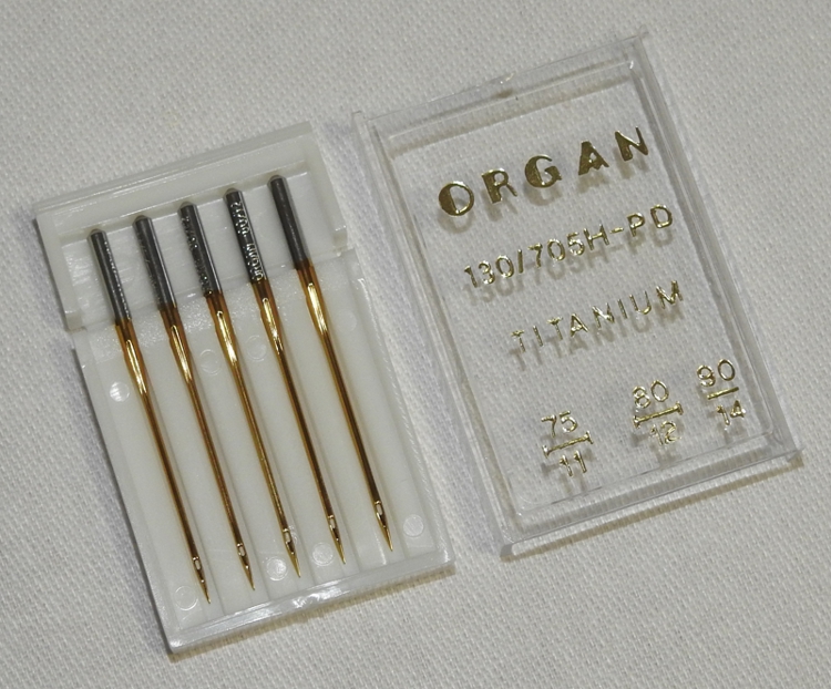 vyšívací jehly Organ 130/705H-PD TITANIUM (5ks)