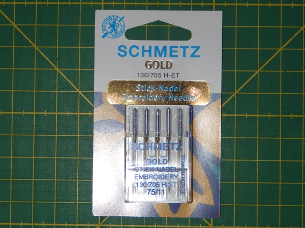 vyšívací jehly Schmetz 75/11 Gold (5ks) vyšívací jehly Schmetz 75/11 Gold (5ks)