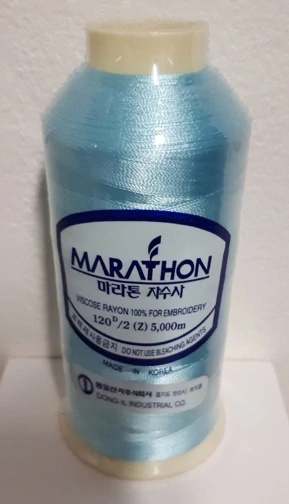 vyšívací niť Marathon - 1205 - modrá