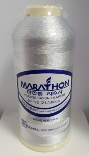 vyšívací niť Marathon - 1210 - šedá