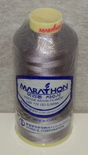 vyšívací niť Marathon - 1214 - šedá
