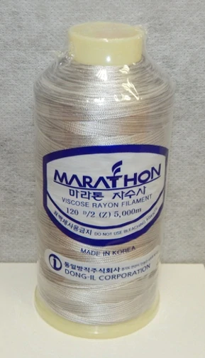 vyšívací niť Marathon - 5515 - šedá (melírovaná)
