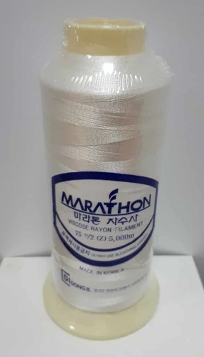 slabá vyšívací niť Marathon - 1179 - bílá