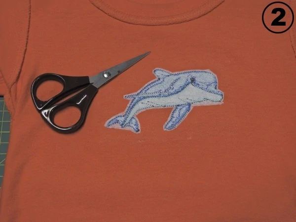 zažehlovací krycí tkanina (1m) - černá (š.55cm)