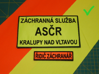 Fluorescenční tkanina HV240 (žlutá) - 50cm