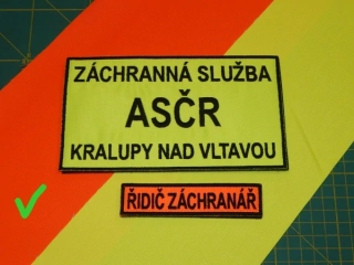 Fluorescenční tkanina HV240 (oranžová) - 100cm