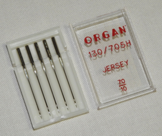 šicí jehly Organ 130/705H JERSEY 70/10 (5ks)
