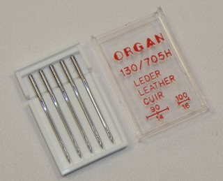 šicí jehly Organ 130/705H LEATHER (5ks)