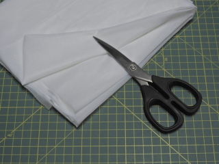 zažehlovací krycí tkanina (1m) - bílá (š.55cm)