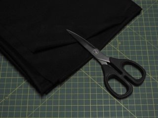 zažehlovací krycí tkanina (1m) - černá (š.55cm)