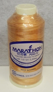 vyšívací niť Marathon - 5501 - zlatohnědá (melírovaná)