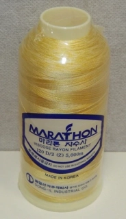 vyšívací niť Marathon - 5503 - žlutá (melírovaná)