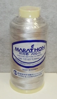 vyšívací niť Marathon - 5515 - šedá (melírovaná)