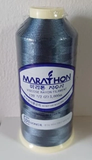 vyšívací niť Marathon - 1457 - šedá