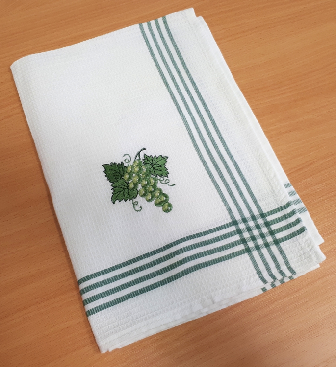 vyšívaná utěrka - hrozen vyšívaná utěrka - hrozen